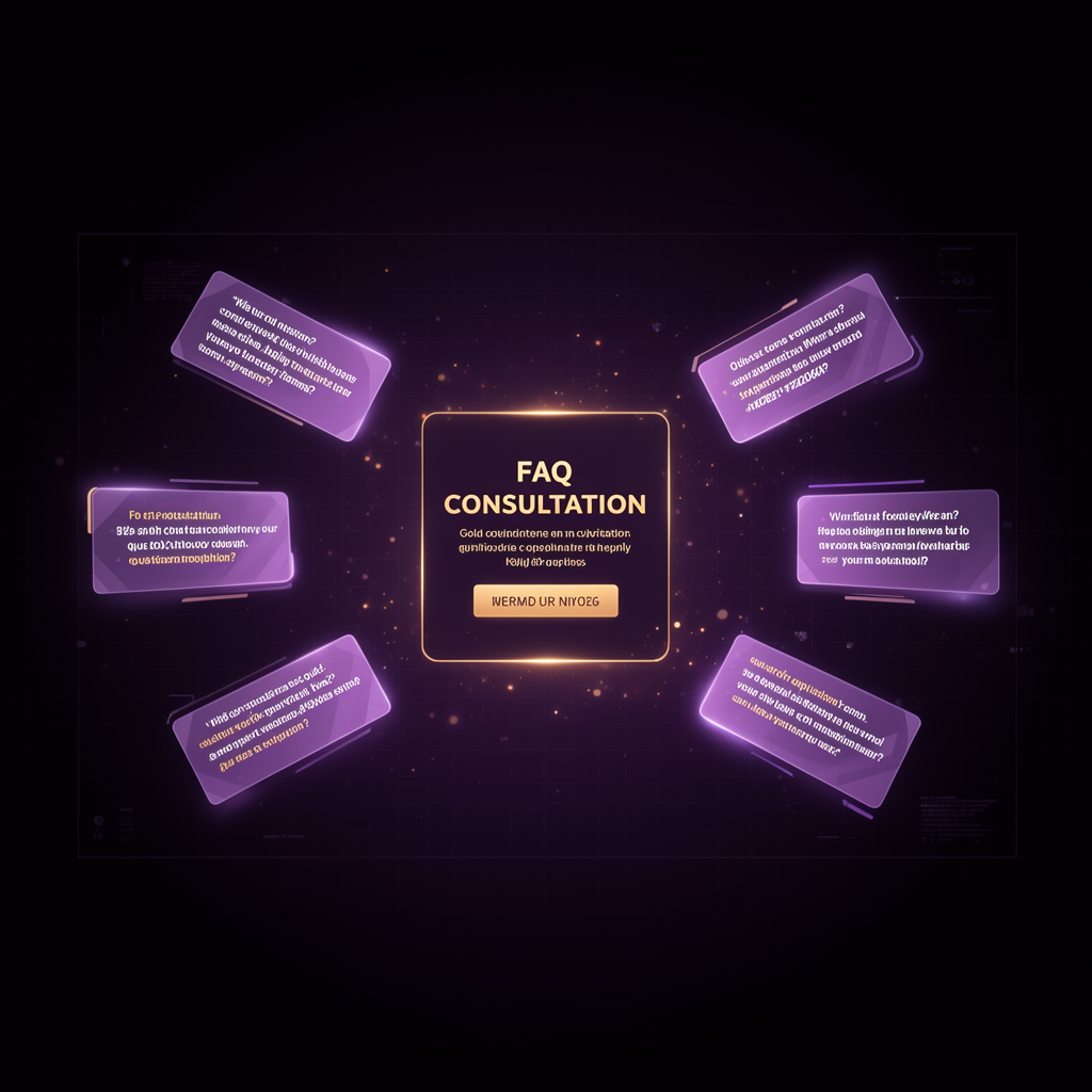 궁금한 점을 상담으로 연결하도록 유도하는 FAQ CTA 이미지